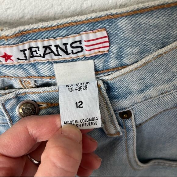 Vintage Zena Women's 12 High-waisted Denim Jeans - Picture 4 of 8